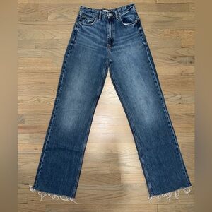 Zara High Rise Wide Leg Jeans